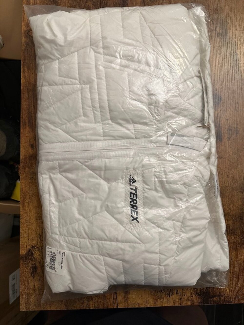 adidas Terrex MYSHELTER PrimaLoft Hooded Jacket White Mens M GQ3697 New in Bag